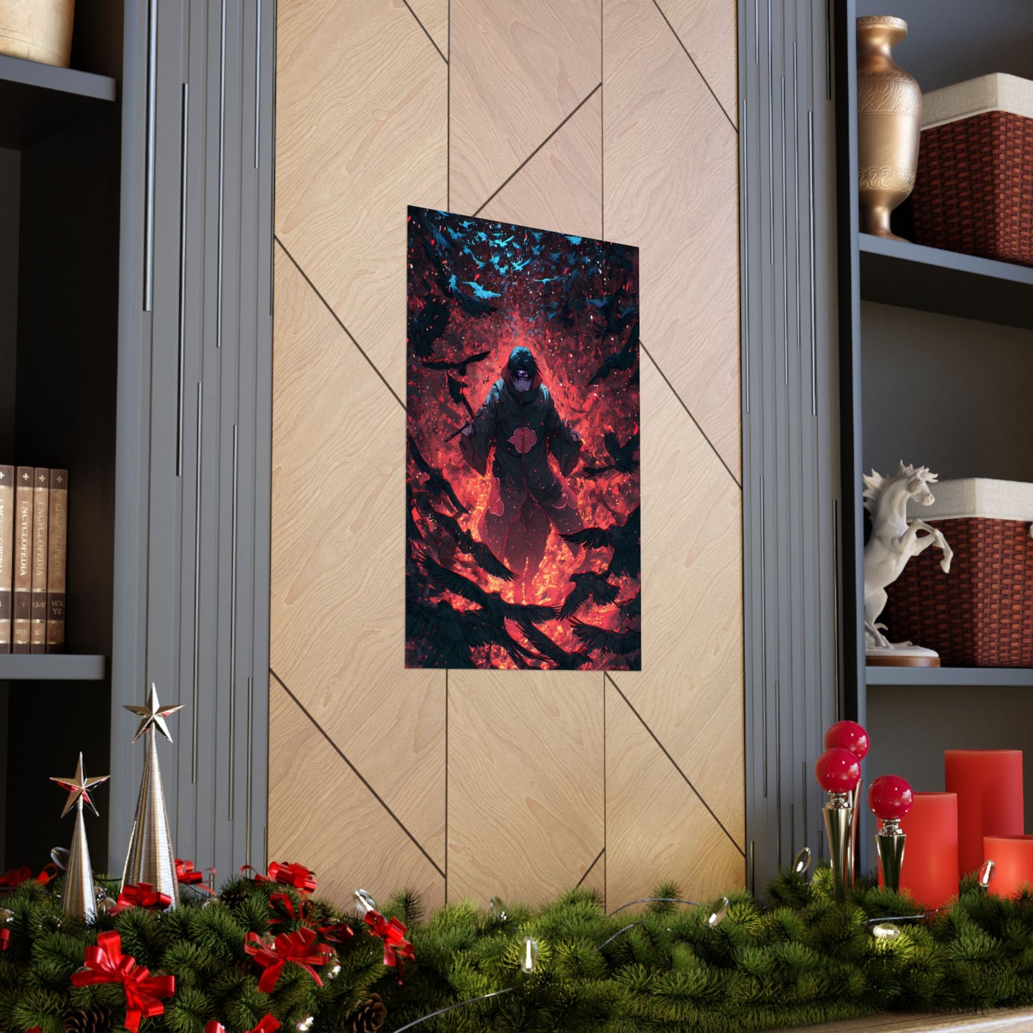 Itachi Uchiha, Tsukuyomi Naruto Shippuden Anime Fan Art Vertical Poster Wall Art