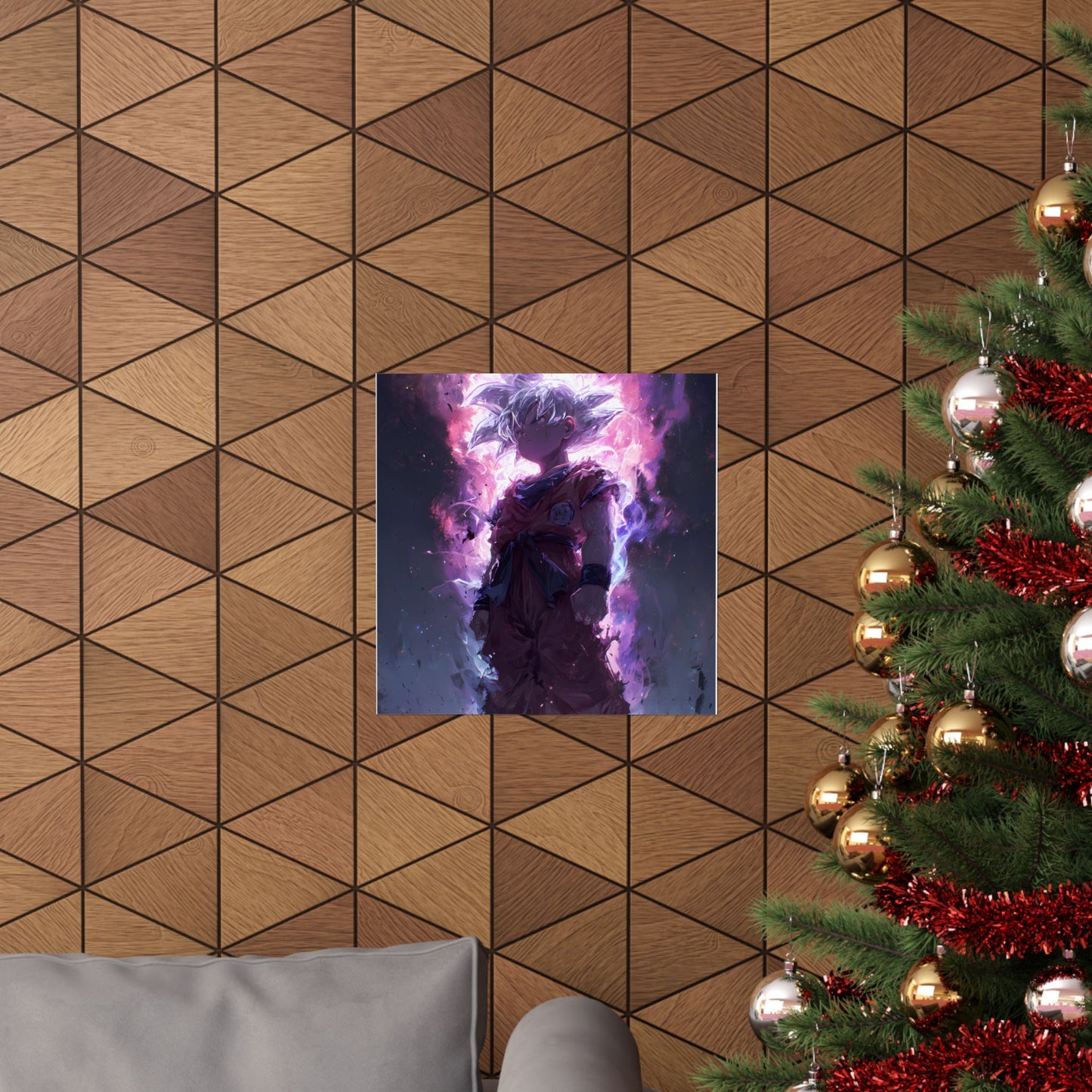 Ultra Instinct Kid Goku, UI Dragon Ball Super Matte Vertical Poster Wall Art