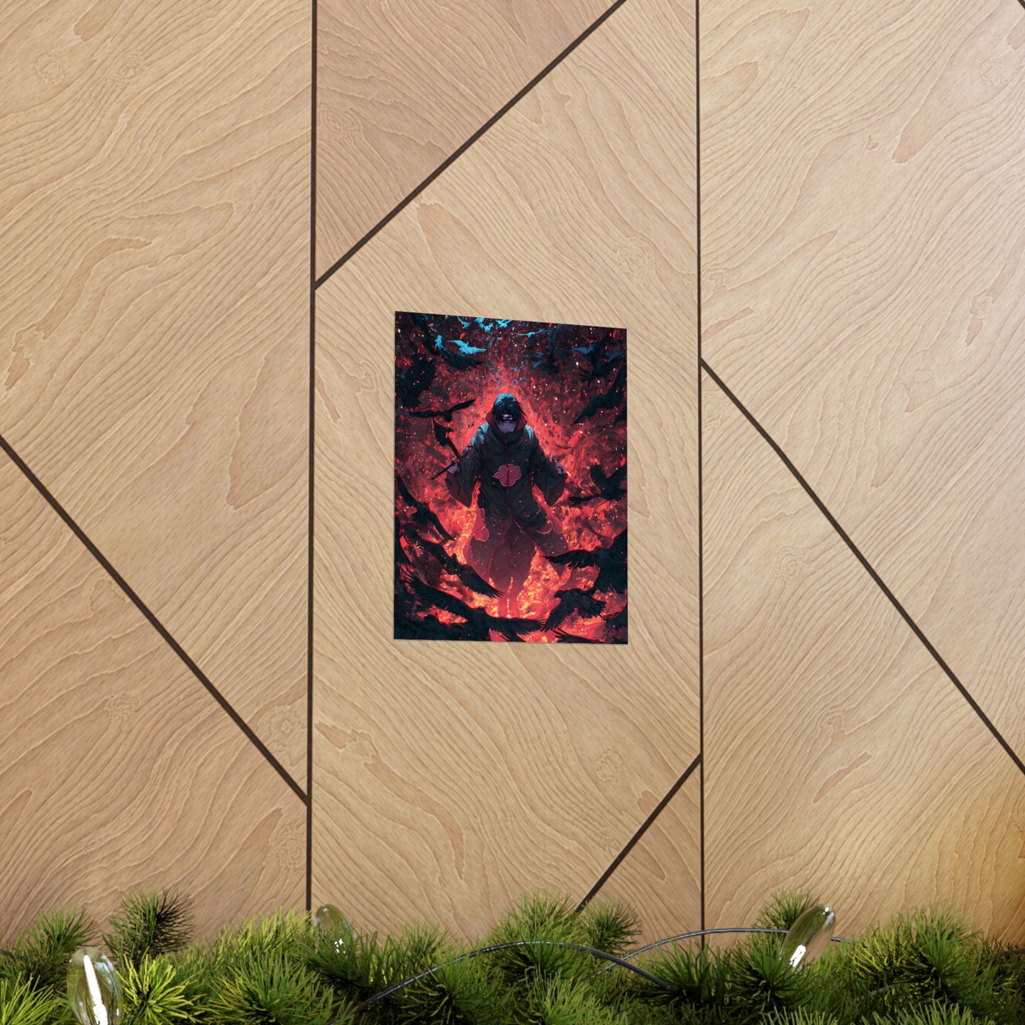 Itachi Uchiha, Tsukuyomi Naruto Shippuden Anime Fan Art Vertical Poster Wall Art