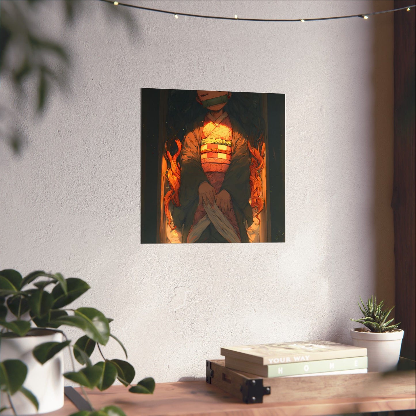 Sleeping Nezuko, Demon Slayer Anime Matte Vertical Poster Wall Art