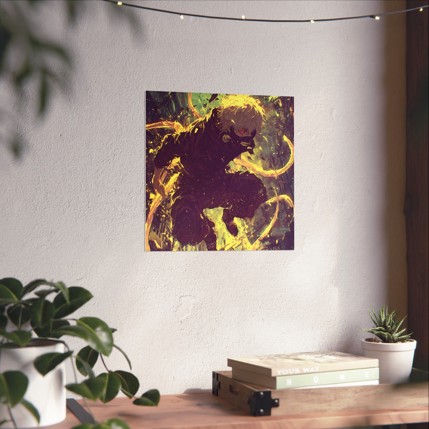 Tokyo Ghoul One Eyed Ghoul Kaneki Ken Anime Fan Art Matte Vertical Poster Wall Art
