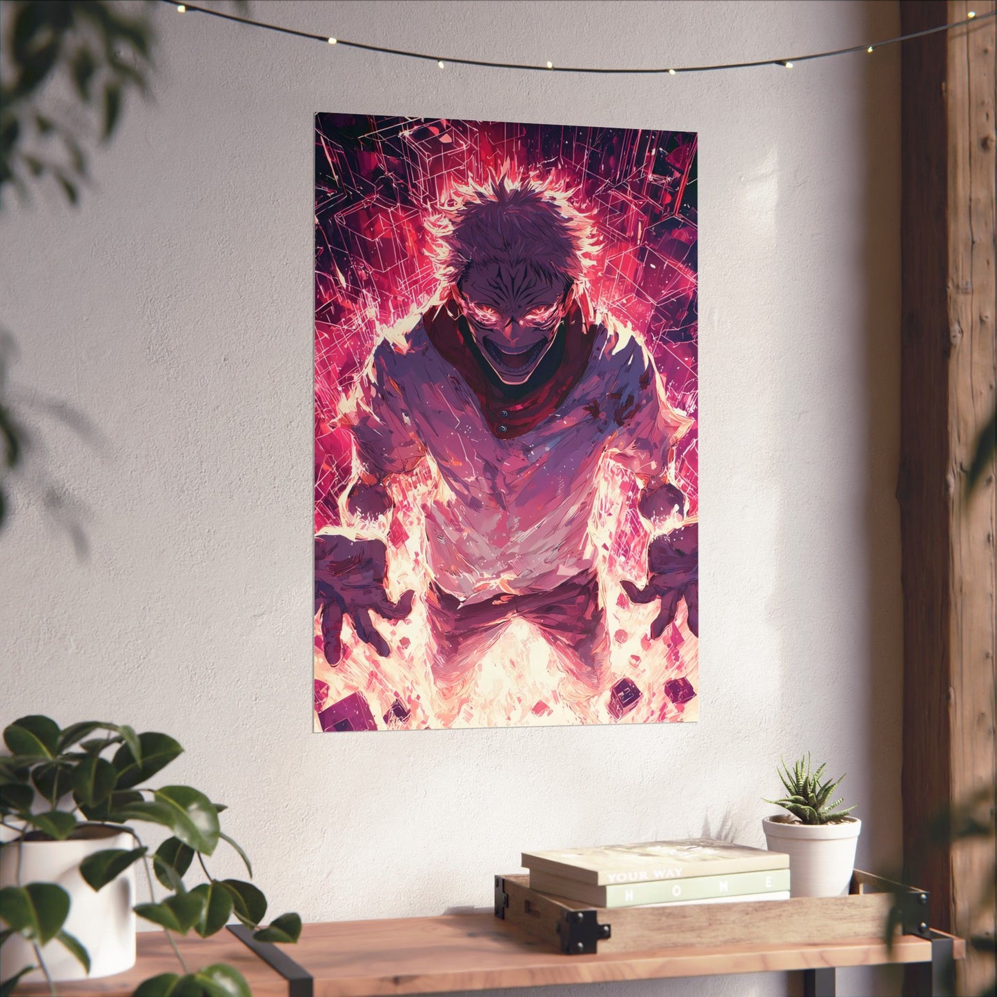 Ryomen Sukuna, Jujutsu Kaisen Anime Fan Art Vertical Poster Wall Art