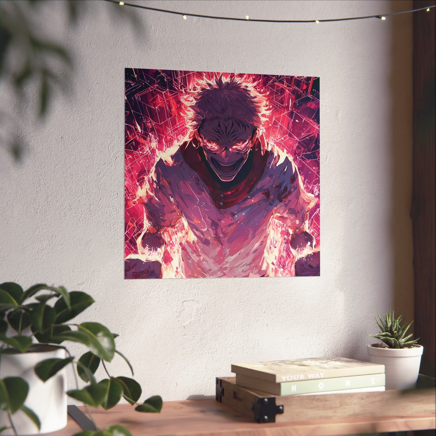 Ryomen Sukuna, Jujutsu Kaisen Anime Fan Art Vertical Poster Wall Art