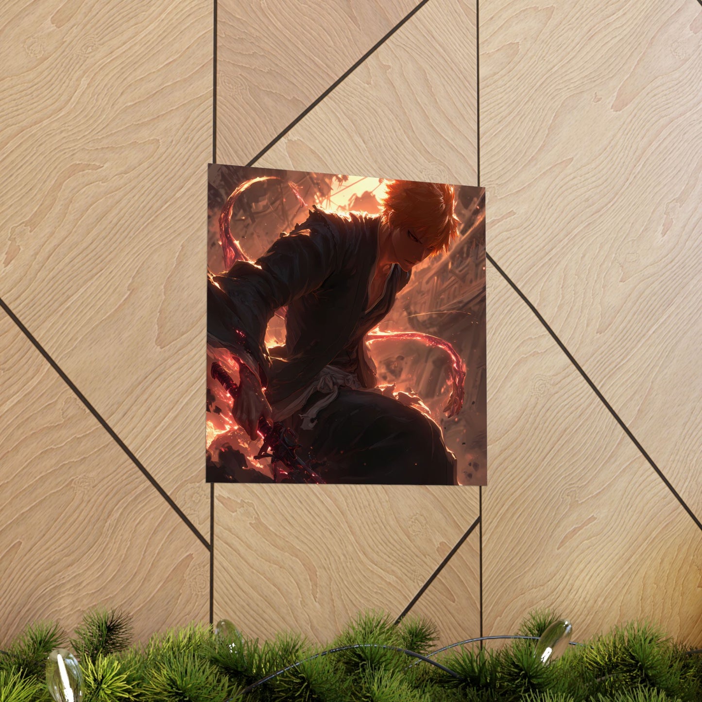 Ichigo Kurosaki Bleach Thousand Year Blood War Anime Matte Vertical Poster Wall Art