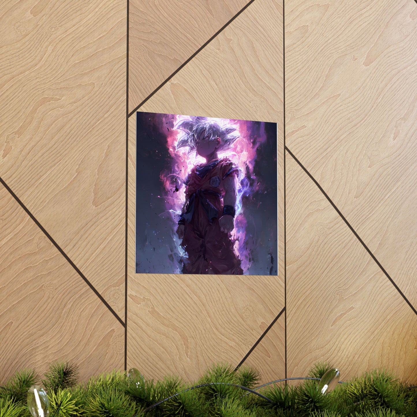 Ultra Instinct Kid Goku, UI Dragon Ball Super Matte Vertical Poster Wall Art