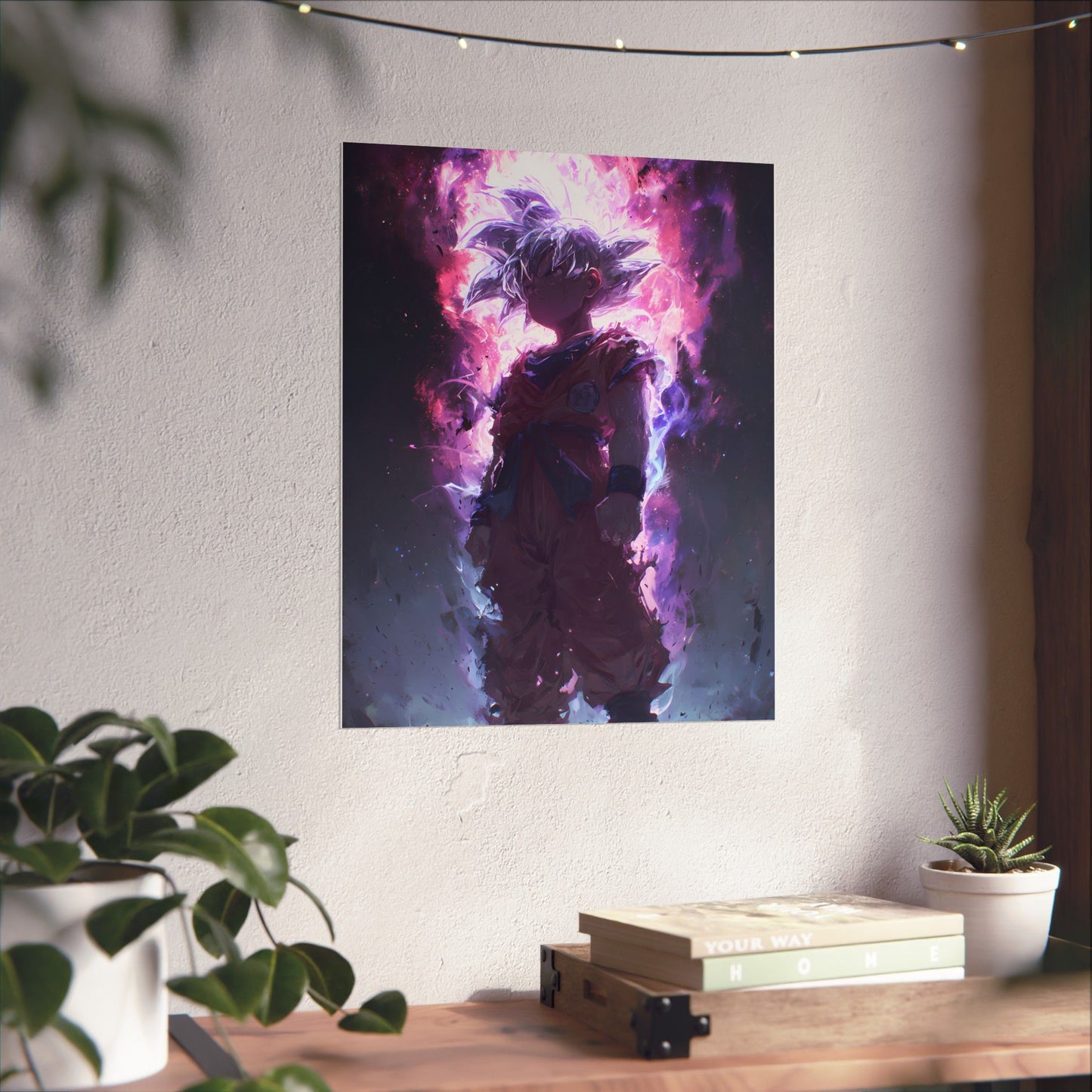 Ultra Instinct Kid Goku, UI Dragon Ball Super Matte Vertical Poster Wall Art