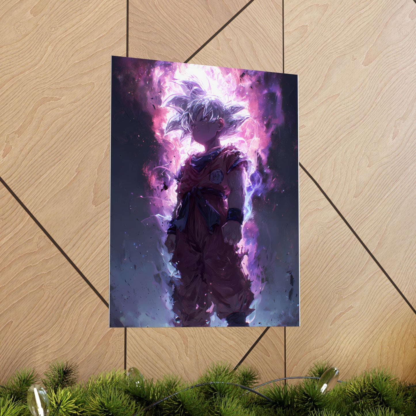 Ultra Instinct Kid Goku, UI Dragon Ball Super Matte Vertical Poster Wall Art