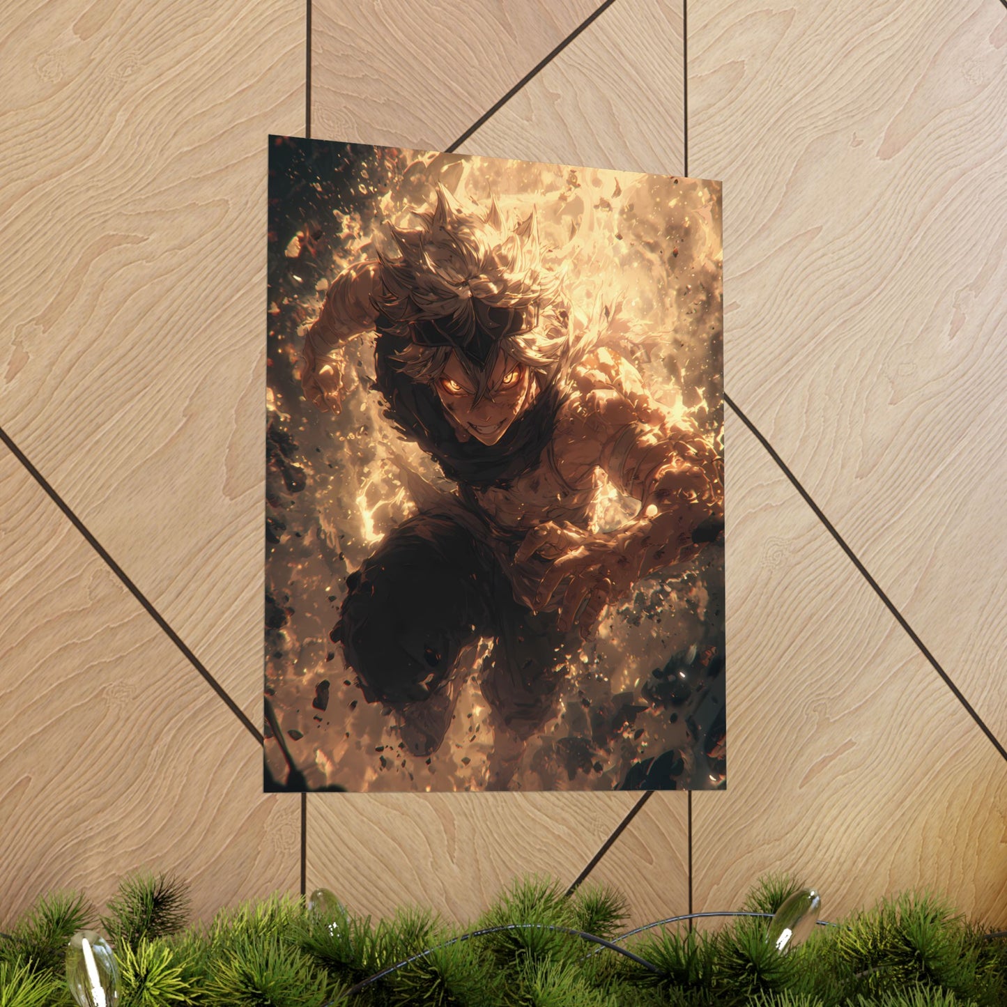 Black Clover Asta Anime Matte Vertical Poster Wall Art