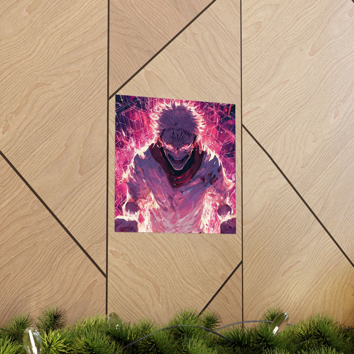 Ryomen Sukuna, Jujutsu Kaisen Anime Fan Art Vertical Poster Wall Art