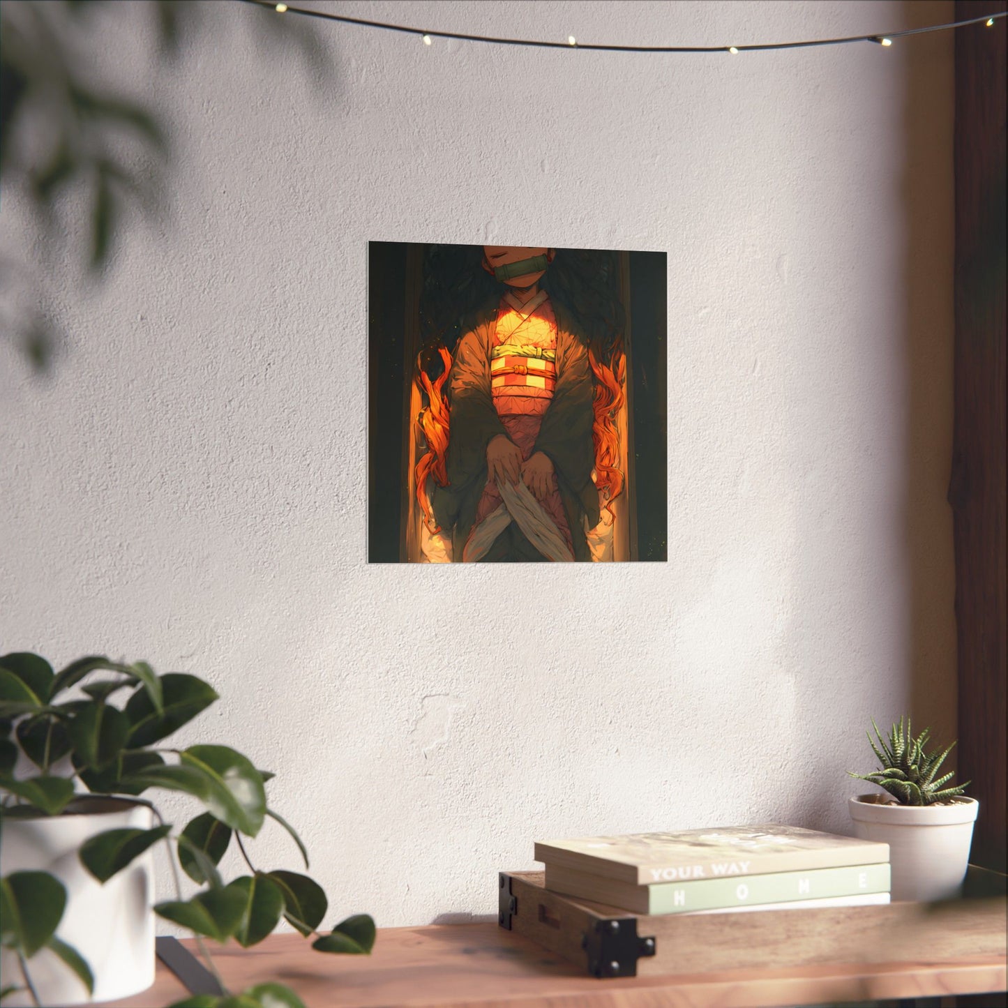 Sleeping Nezuko, Demon Slayer Anime Matte Vertical Poster Wall Art