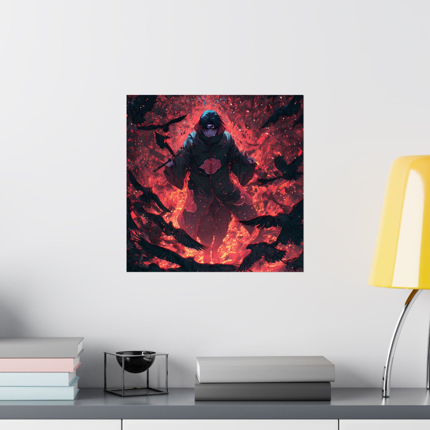 Itachi Uchiha, Tsukuyomi Naruto Shippuden Anime Fan Art Vertical Poster Wall Art