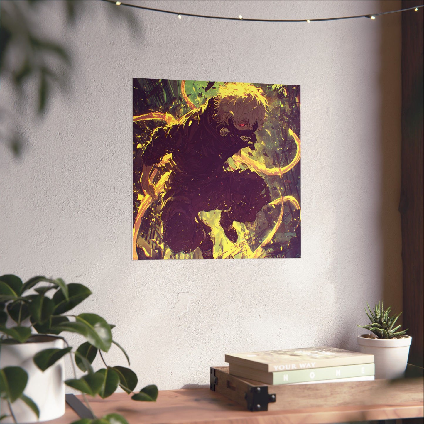 Tokyo Ghoul One Eyed Ghoul Kaneki Ken Anime Fan Art Matte Vertical Poster Wall Art
