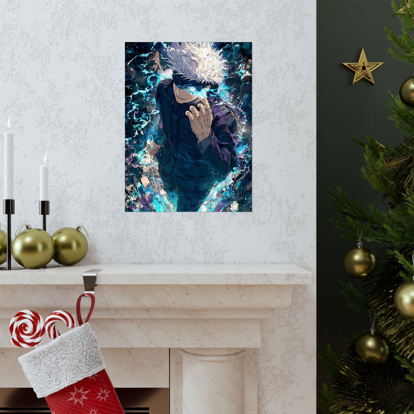 Jujutsu Kaisen Gojo Satoru Matte Vertical Poster Wall Art