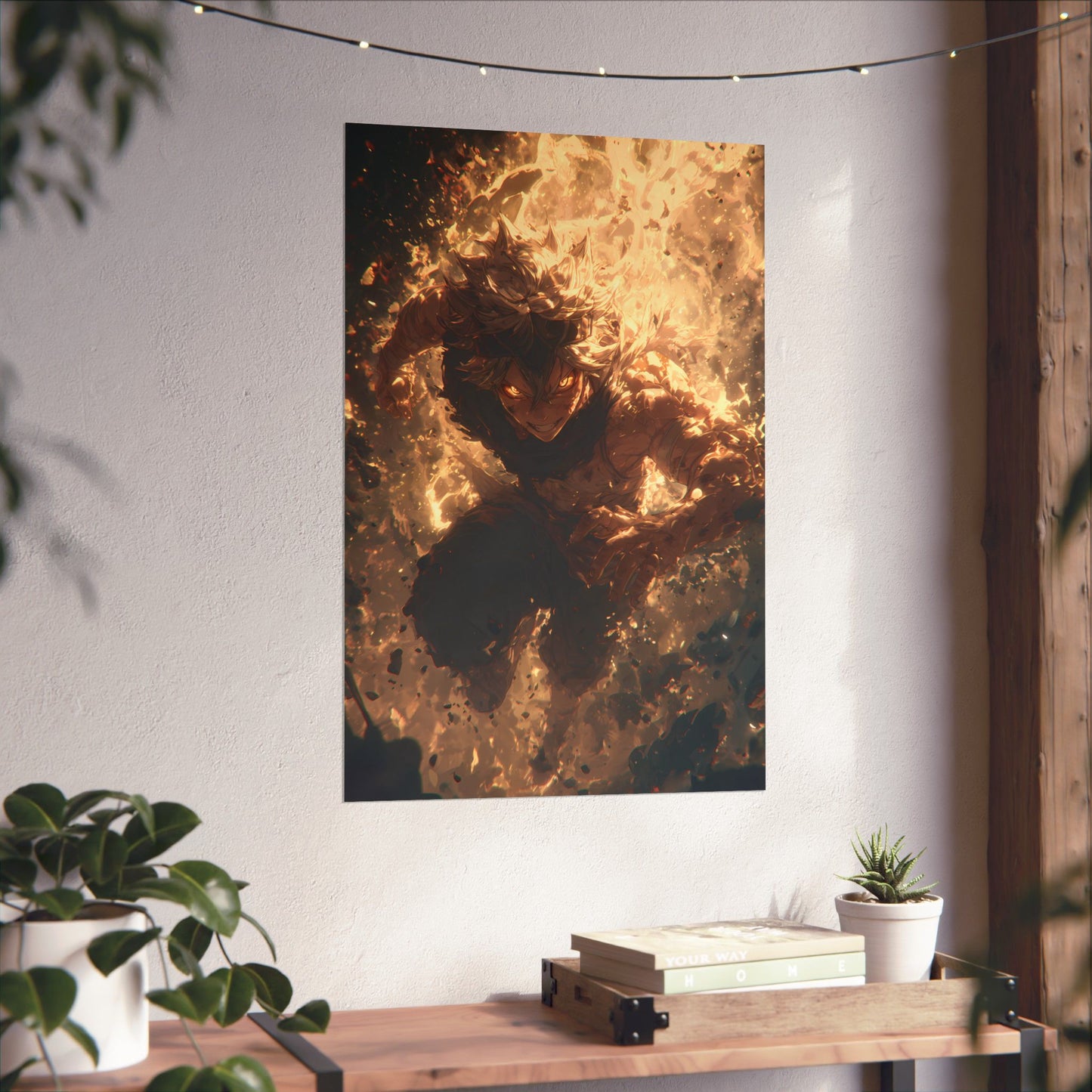 Black Clover Asta Anime Matte Vertical Poster Wall Art