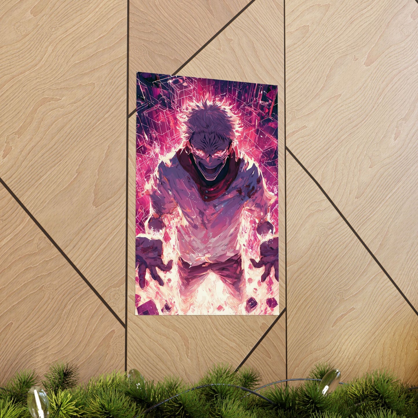 Ryomen Sukuna, Jujutsu Kaisen Anime Fan Art Vertical Poster Wall Art