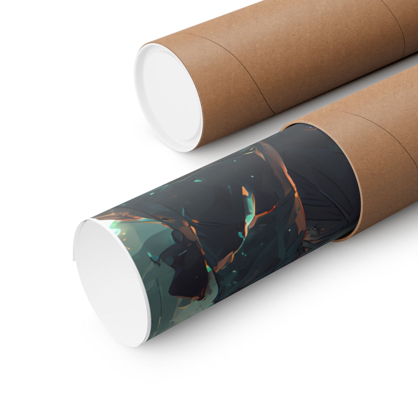 Saber and Emiya Shirou, Fate Stay Night Unlimited Blade Works Matte Vertical Poster Wall Art