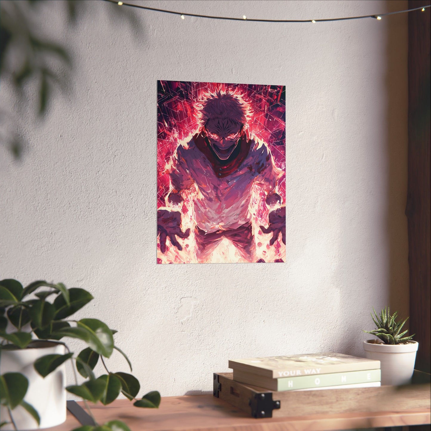 Ryomen Sukuna, Jujutsu Kaisen Anime Fan Art Vertical Poster Wall Art