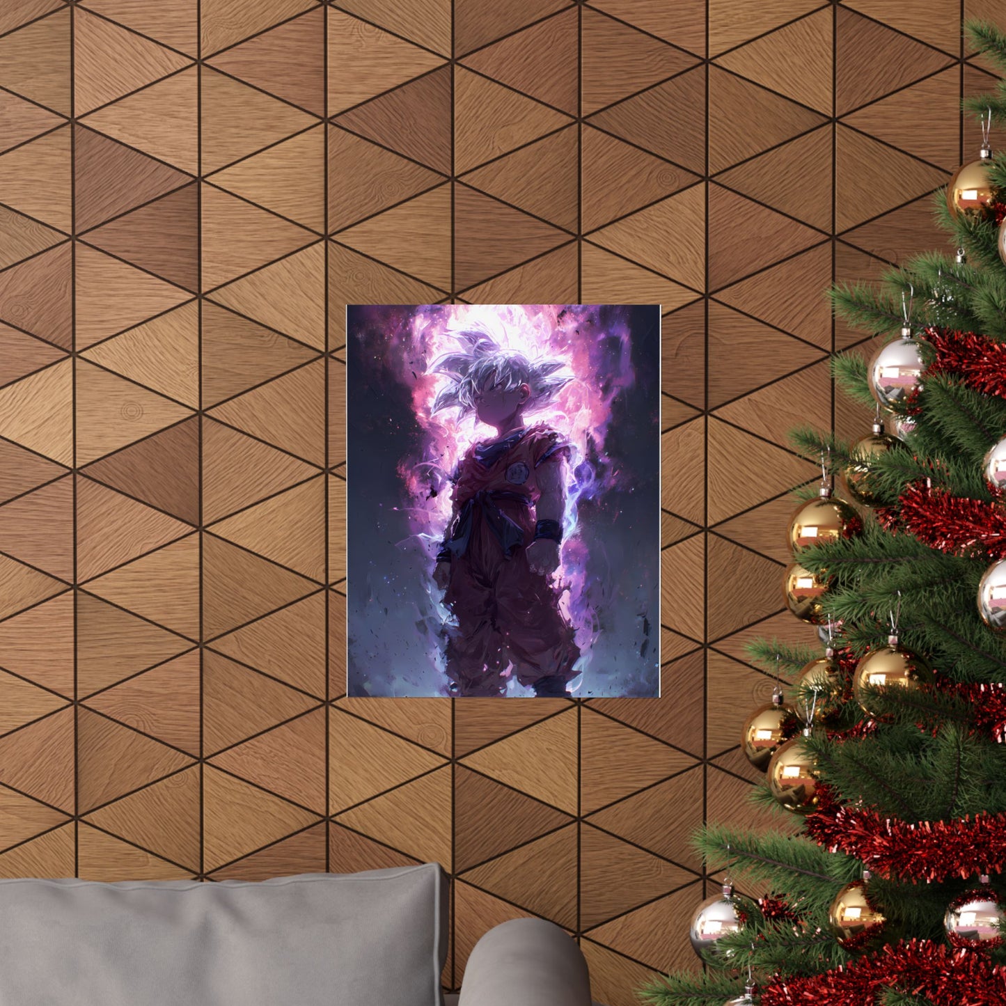 Ultra Instinct Kid Goku, UI Dragon Ball Super Matte Vertical Poster Wall Art
