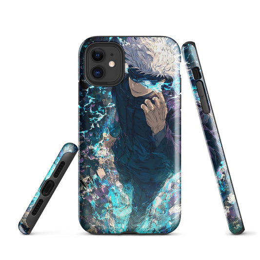 Jujutsu Kaisen Gojo Satoru Tough Case for iPhone, Anime Fan Art - Chromavolt