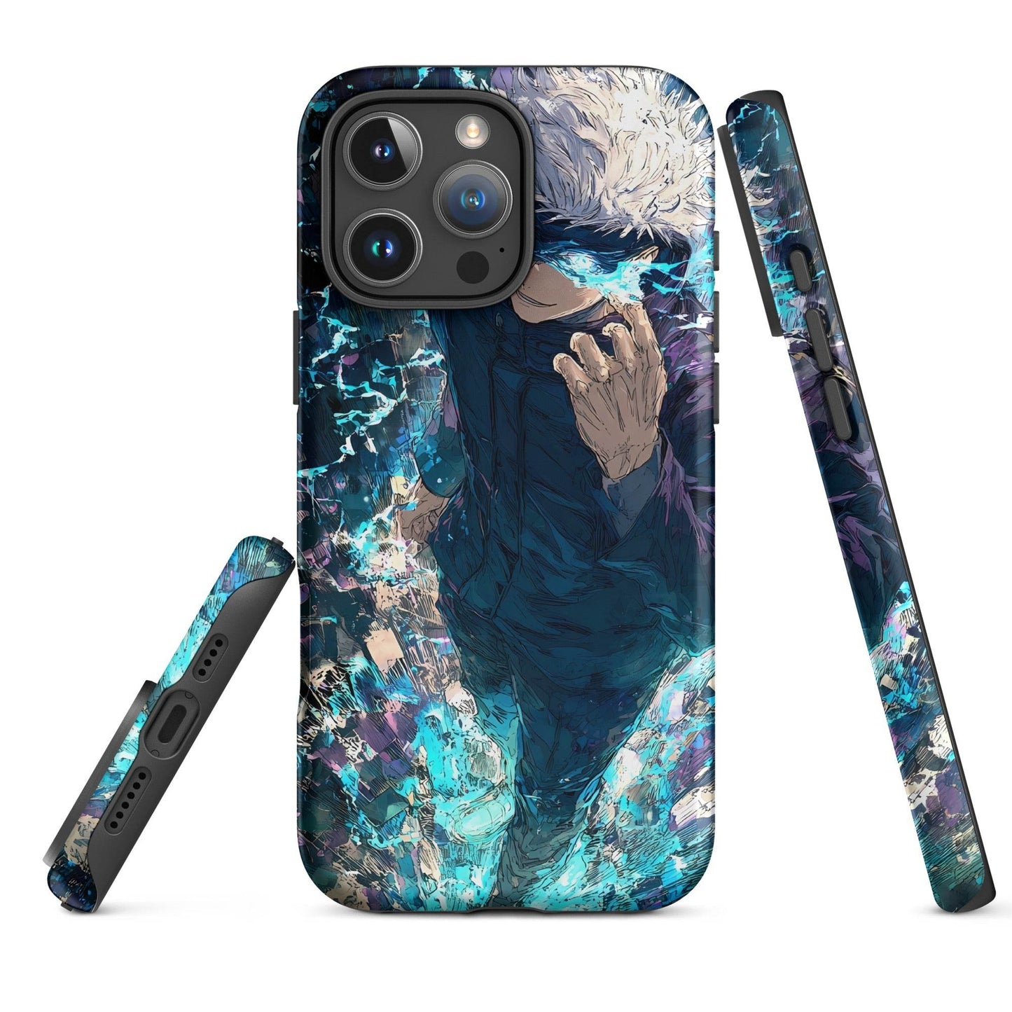 Jujutsu Kaisen Gojo Satoru Tough Case for iPhone, Anime Fan Art - Chromavolt