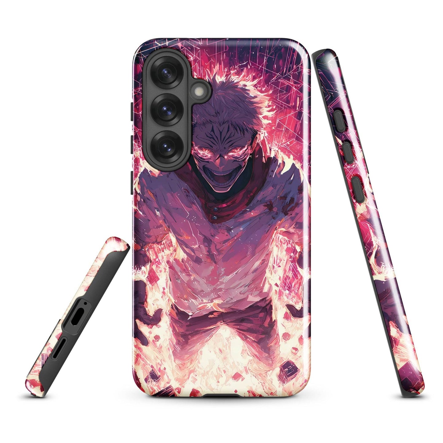 Ryomen Sukuna Samsung Phone Case, Jujutsu Kaisen Anime Fan Art - Chromavolt