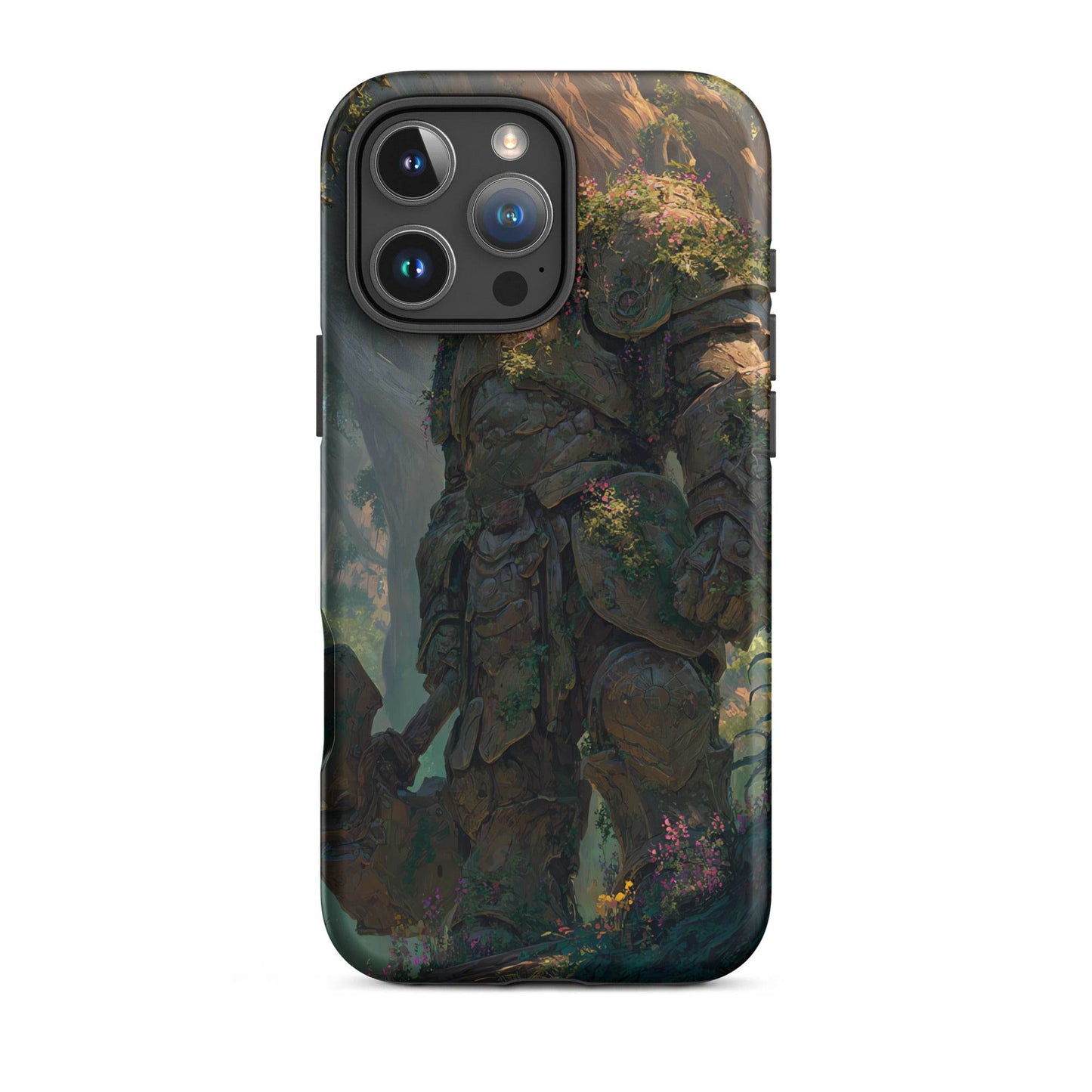 Earth Elemental Knight, Original Anime Art Tough Case for iPhone® - Chromavolt