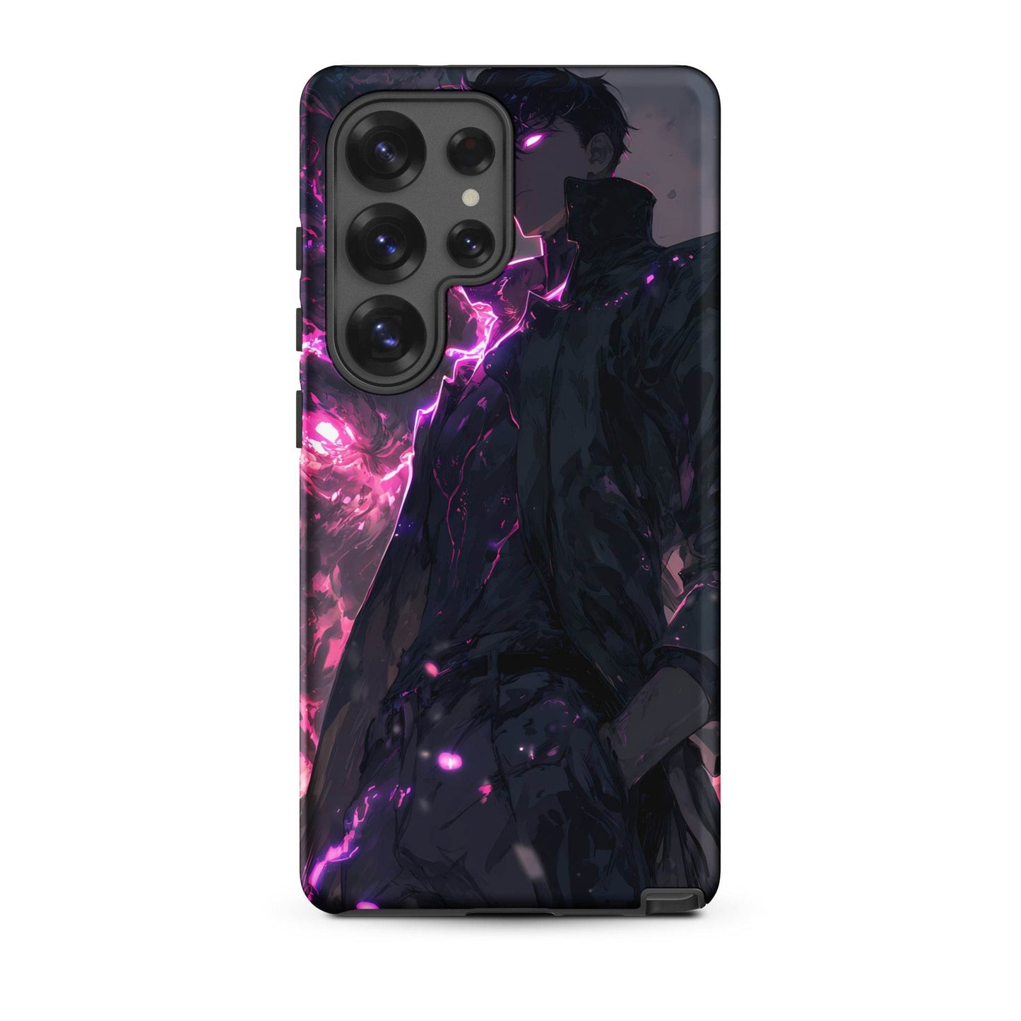 Solo Leveling Sung Jinwoo Shadow Monarch Anime Fan Art Tough case for Samsung® - Chromavolt