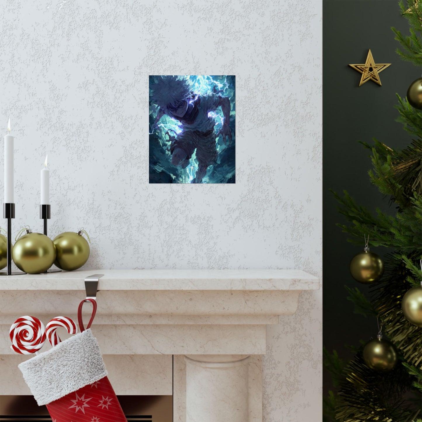 Killua Zoldyck, Hunter X Hunter Anime Matte Vertical Poster Wall Art