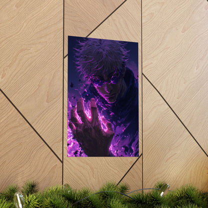 Gojo Satoru, Limitless Power Jujutsu Kaisen Anime Matte Vertical Poster Wall Art