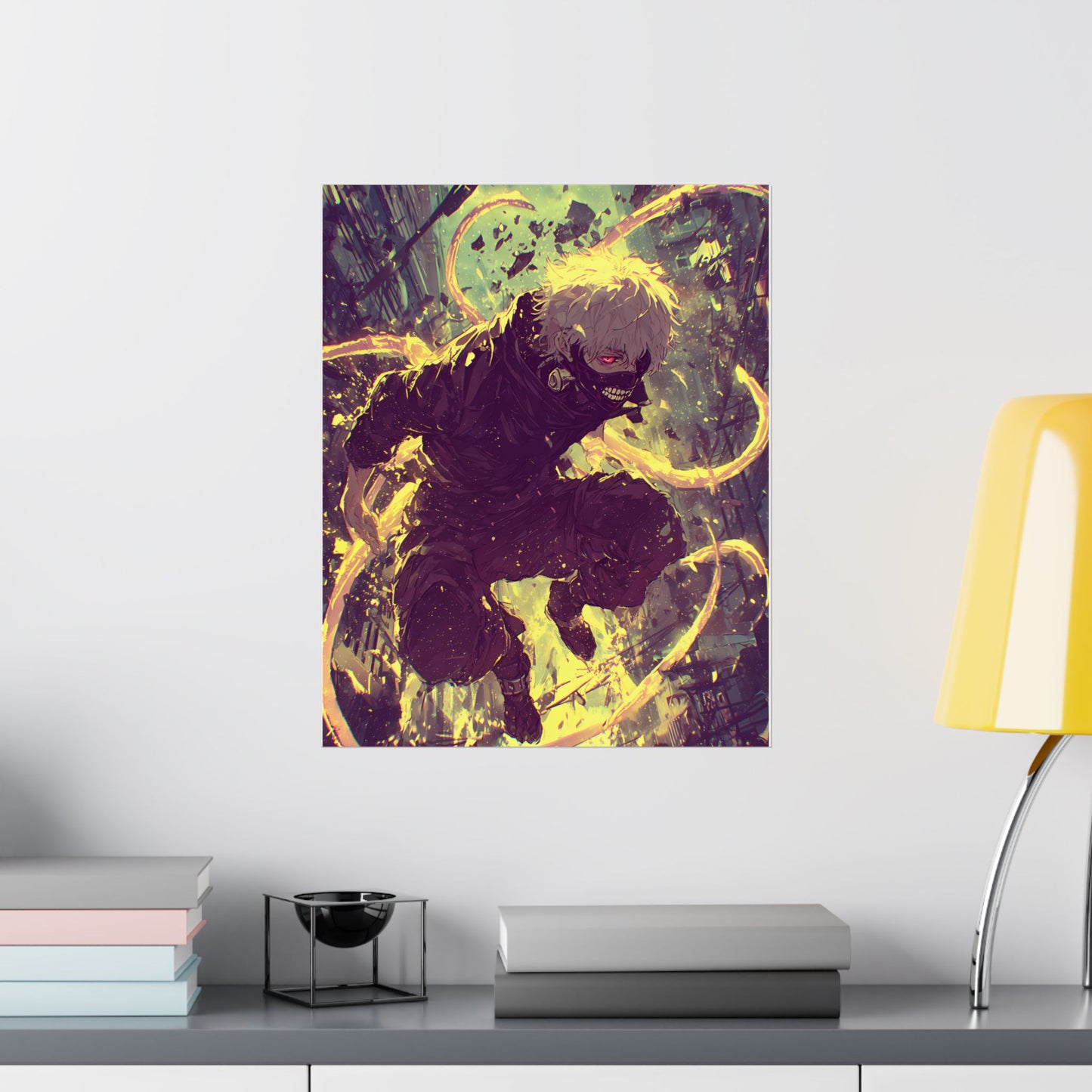 Tokyo Ghoul One Eyed Ghoul Kaneki Ken Anime Fan Art Matte Vertical Poster Wall Art