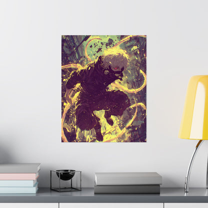 Tokyo Ghoul One Eyed Ghoul Kaneki Ken Anime Fan Art Matte Vertical Poster Wall Art