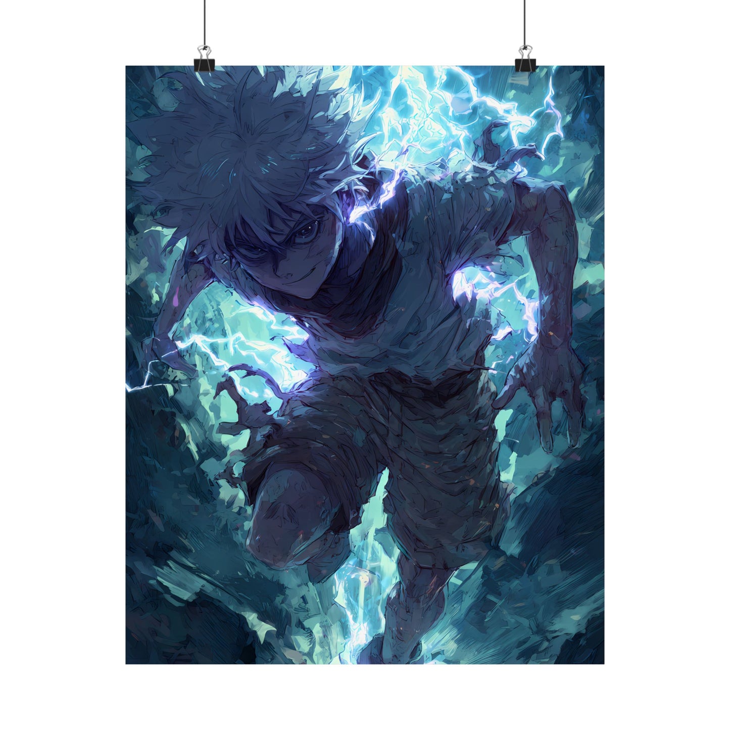 Killua Zoldyck, Hunter X Hunter Anime Matte Vertical Poster Wall Art