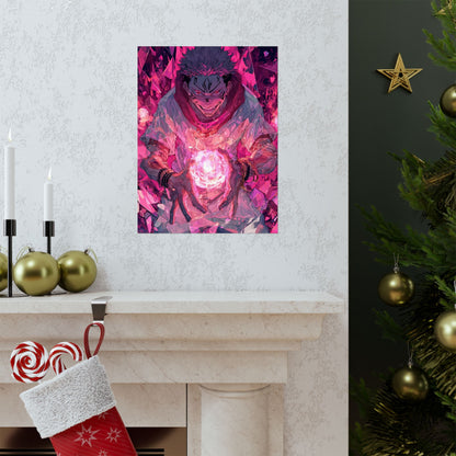 Ryomen Sukuna, Jujutsu Kaisen Anime Matte Vertical Poster Wall Art