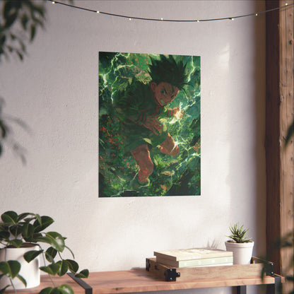 Gon Freecss, Hunter X Hunter Anime Matte Vertical Poster Wall Art