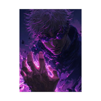 Gojo Satoru, Limitless Power Jujutsu Kaisen Anime Matte Vertical Poster Wall Art