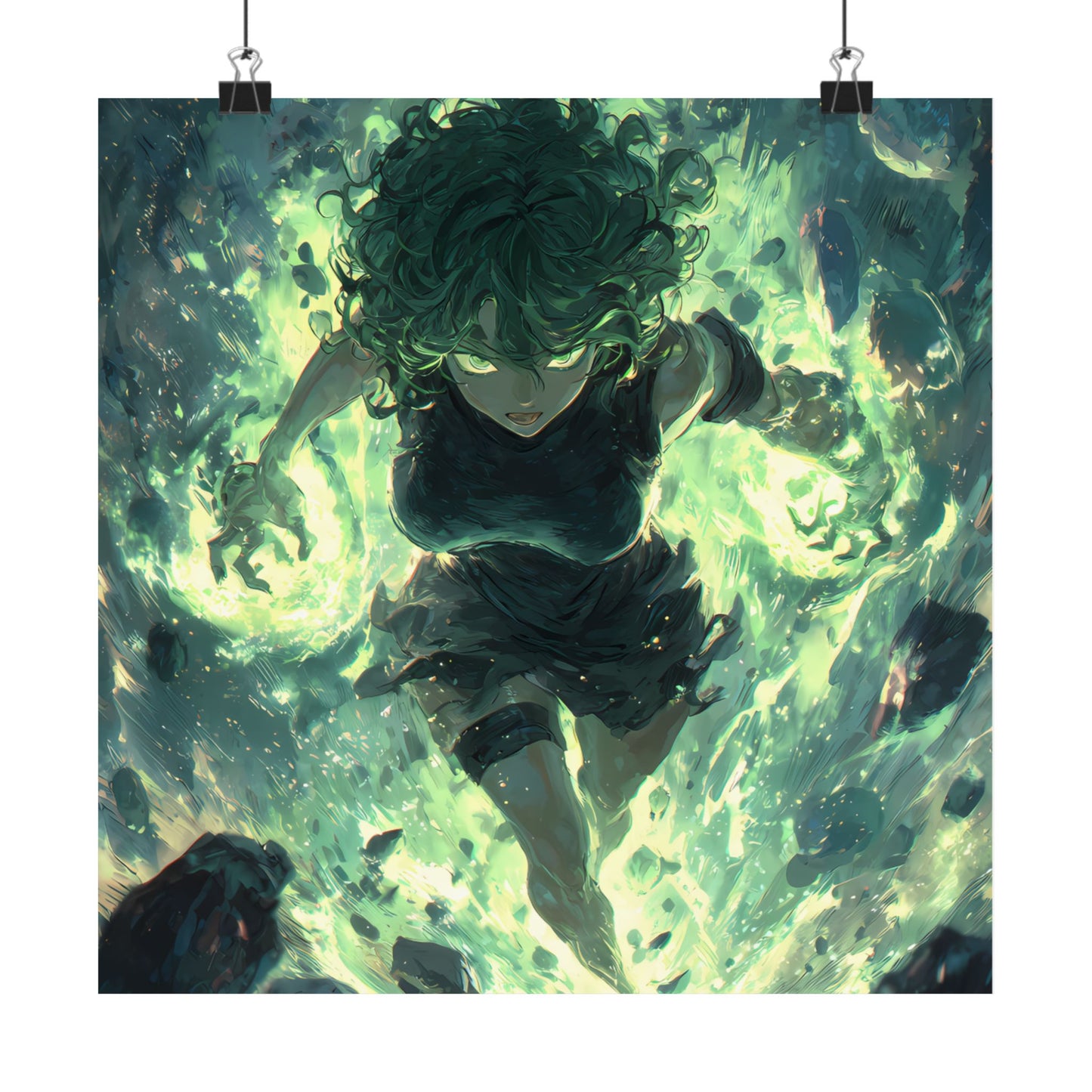Tornado Of Terror Tatsumaki, One Punch Man Anime Matte Vertical Poster Wall Art