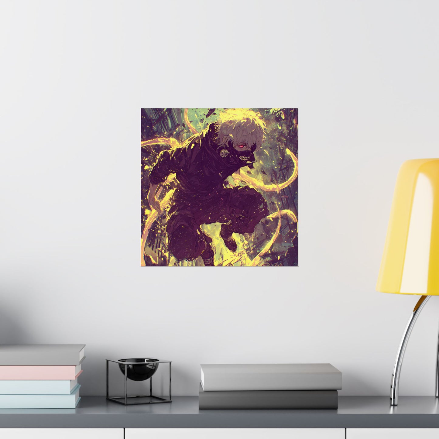 Tokyo Ghoul One Eyed Ghoul Kaneki Ken Anime Fan Art Matte Vertical Poster Wall Art