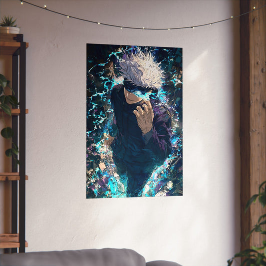 Jujutsu Kaisen Gojo Satoru Matte Vertical Poster Wall Art