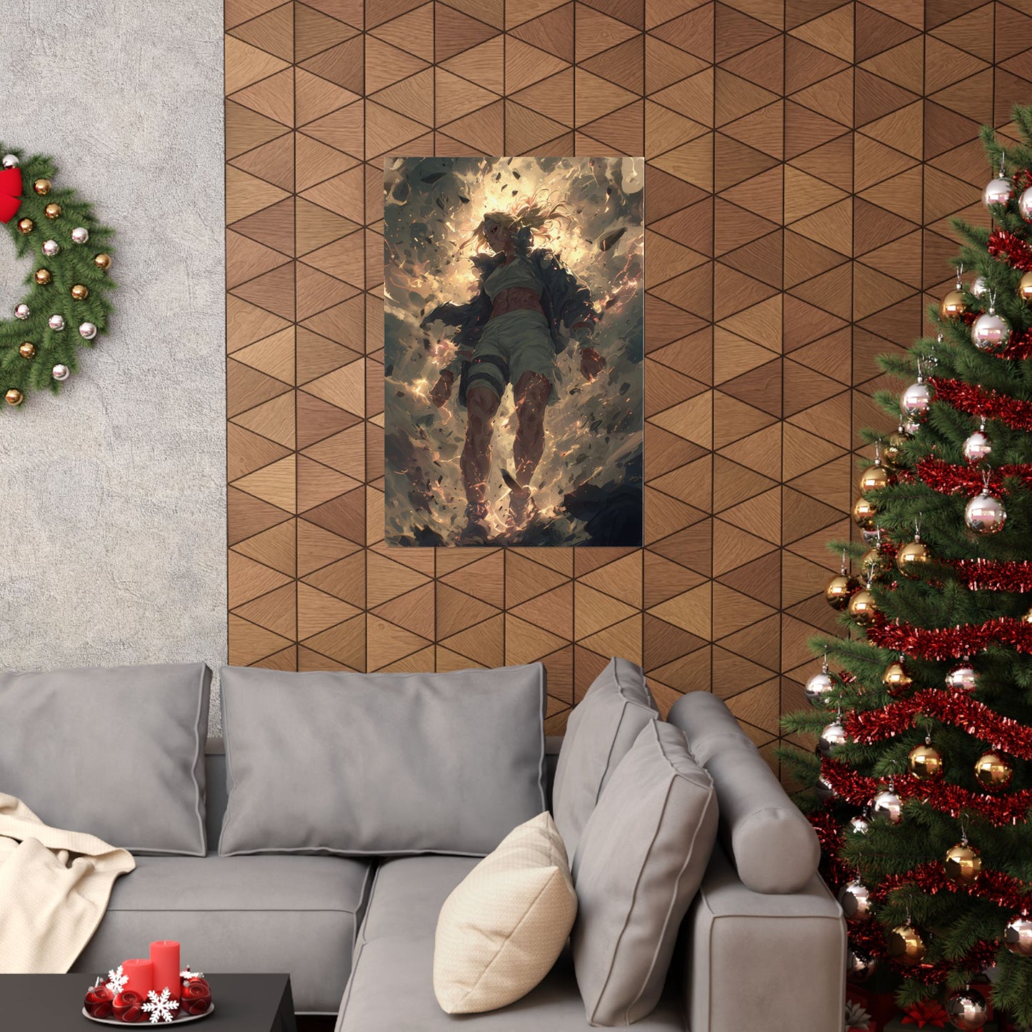 Tsunade Senju, Naruto Shippuden Anime Fan Art Matte Vertical Poster Wall Art