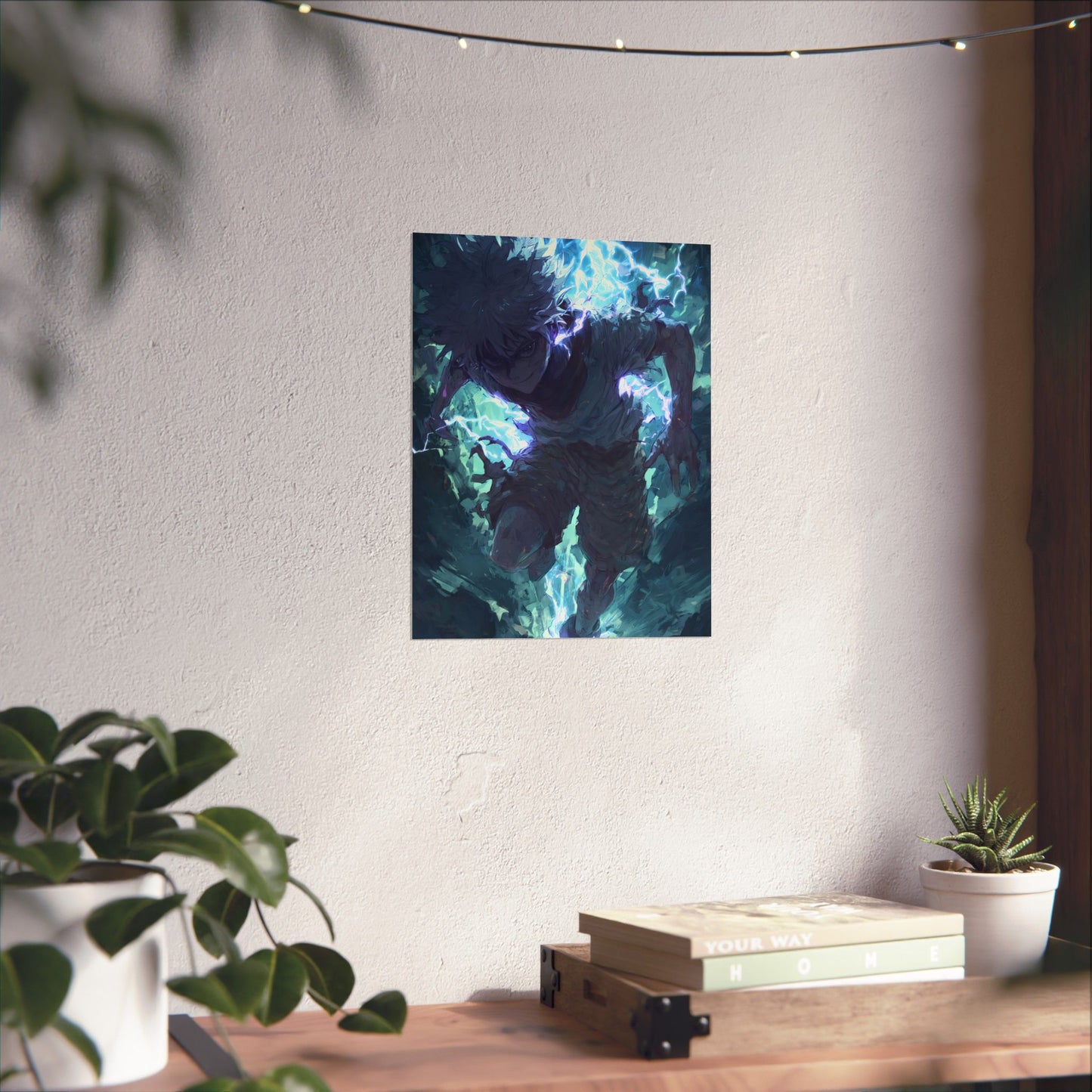 Killua Zoldyck, Hunter X Hunter Anime Matte Vertical Poster Wall Art