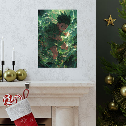 Gon Freecss, Hunter X Hunter Anime Matte Vertical Poster Wall Art