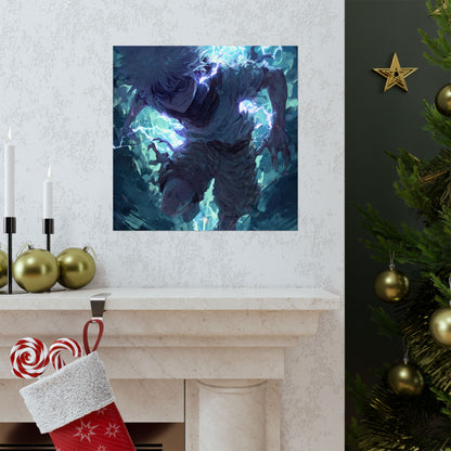 Killua Zoldyck, Hunter X Hunter Anime Matte Vertical Poster Wall Art