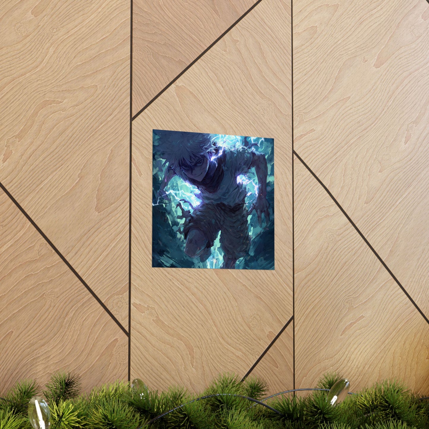 Killua Zoldyck, Hunter X Hunter Anime Matte Vertical Poster Wall Art