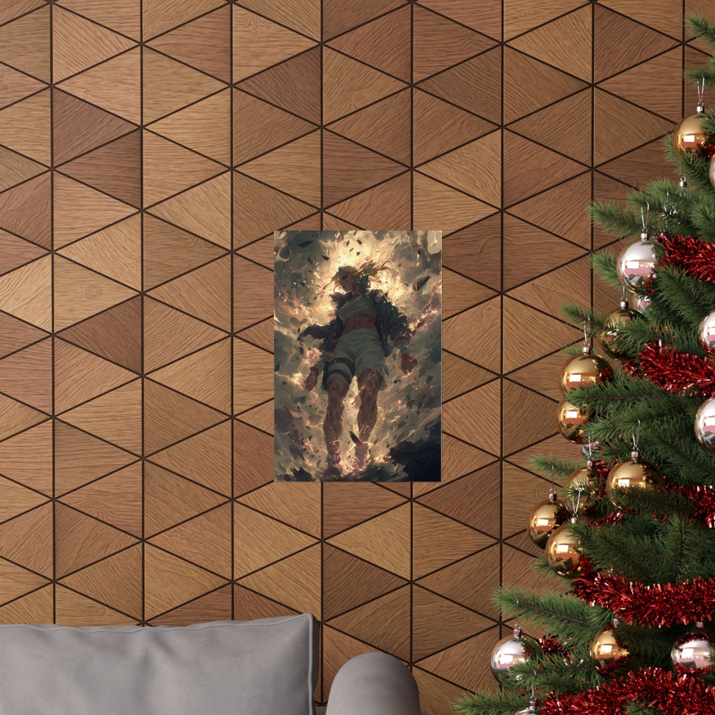 Tsunade Senju, Naruto Shippuden Anime Fan Art Matte Vertical Poster Wall Art