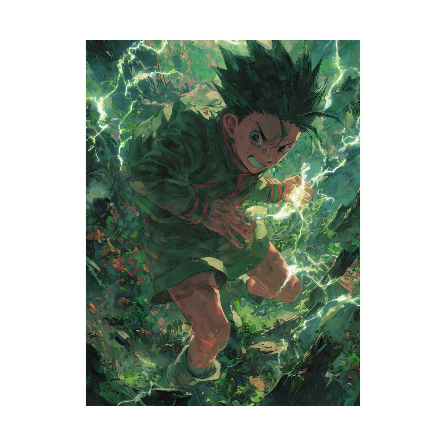 Gon Freecss, Hunter X Hunter Anime Matte Vertical Poster Wall Art