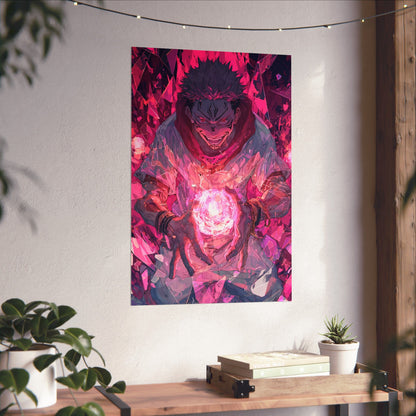 Ryomen Sukuna, Jujutsu Kaisen Anime Matte Vertical Poster Wall Art