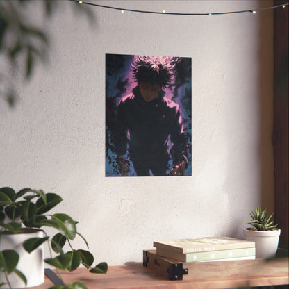 Megumi Fushiguro, Jujutsu Kaisen Anime Matte Vertical Poster Wall Art