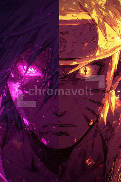 Naruto Shippuden Anime Posters, Matte Vertical Poster Wall Art