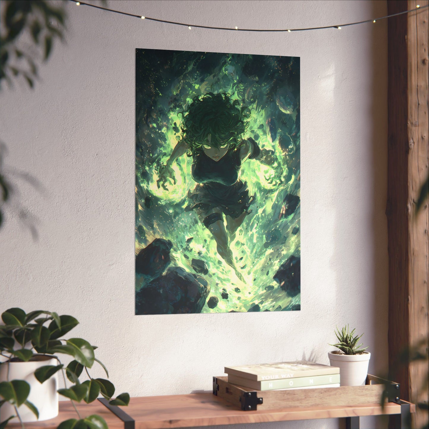 Tornado Of Terror Tatsumaki, One Punch Man Anime Matte Vertical Poster Wall Art