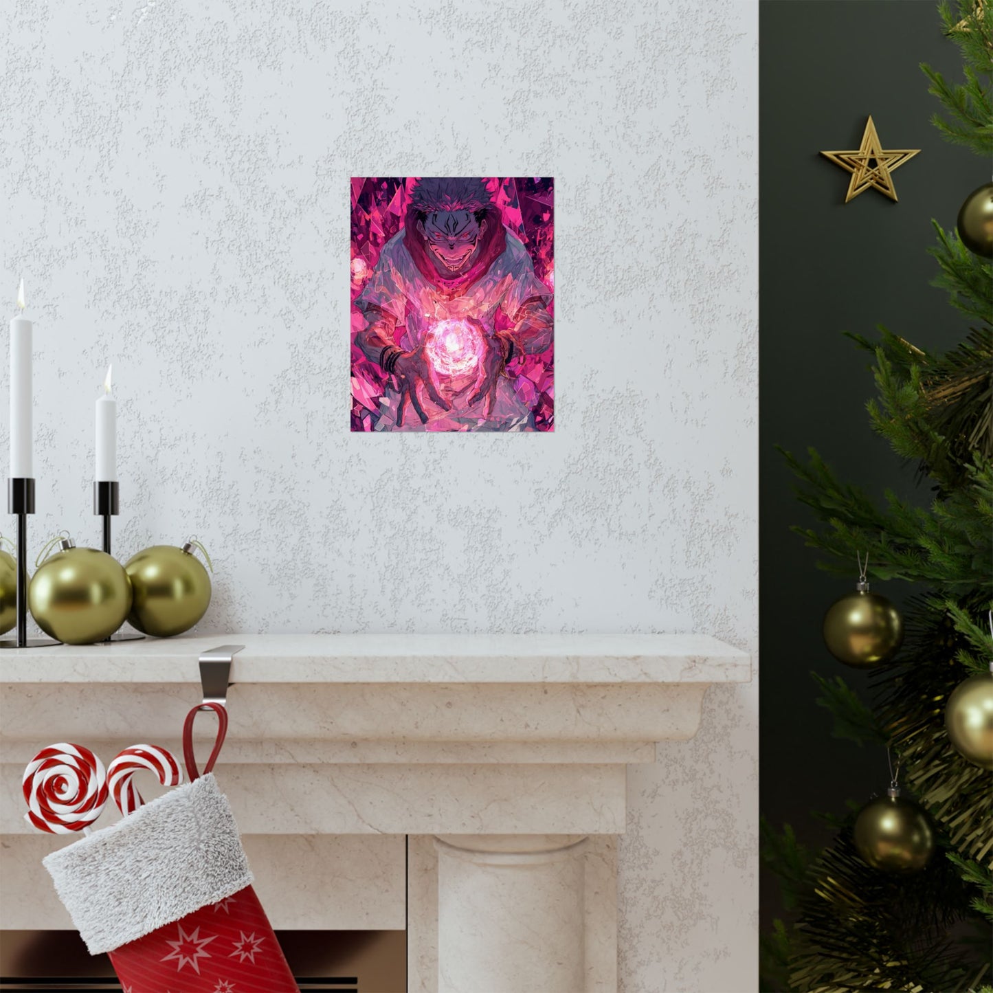 Ryomen Sukuna, Jujutsu Kaisen Anime Matte Vertical Poster Wall Art